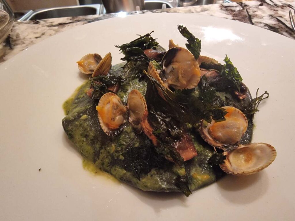 מנת צדפות בתרד