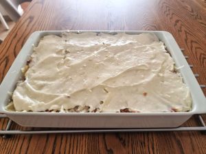 לזניה לפני אפייה