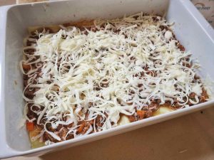 הרכבת לזניה בתבנית