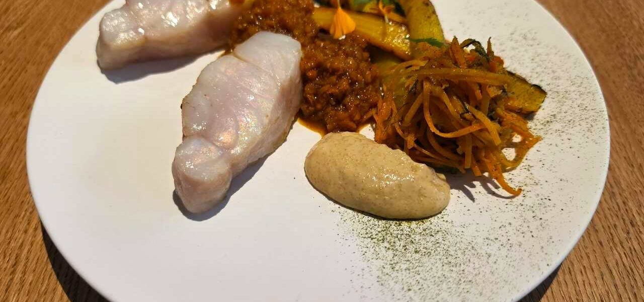 דג עם גזר וירקות